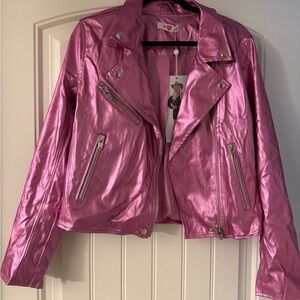 Buddy Love pink Moto Jacket